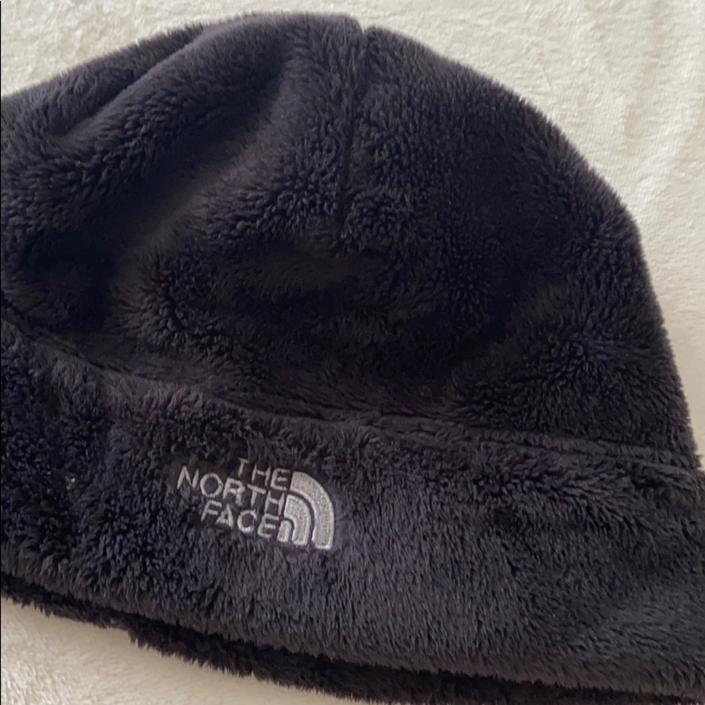 North face fluffy hat